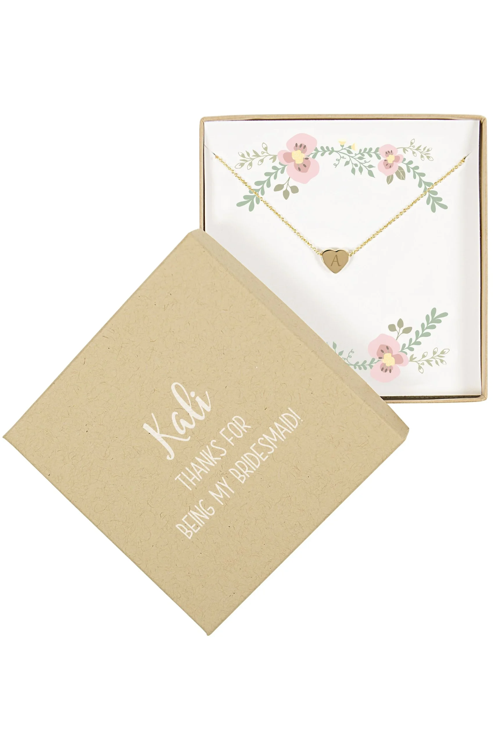 Personalized Heart Slide Pendant Necklace