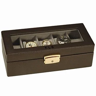 Personalized Leather Watch Box