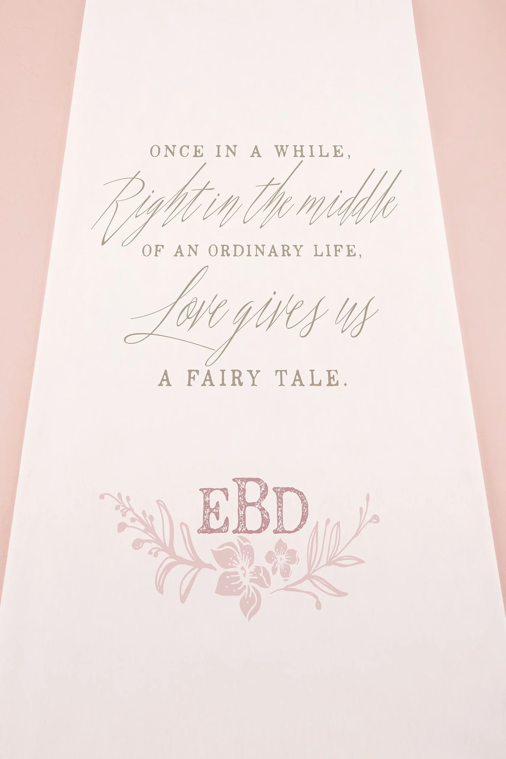Personalized Modern Fairy Tale Aisle Runner