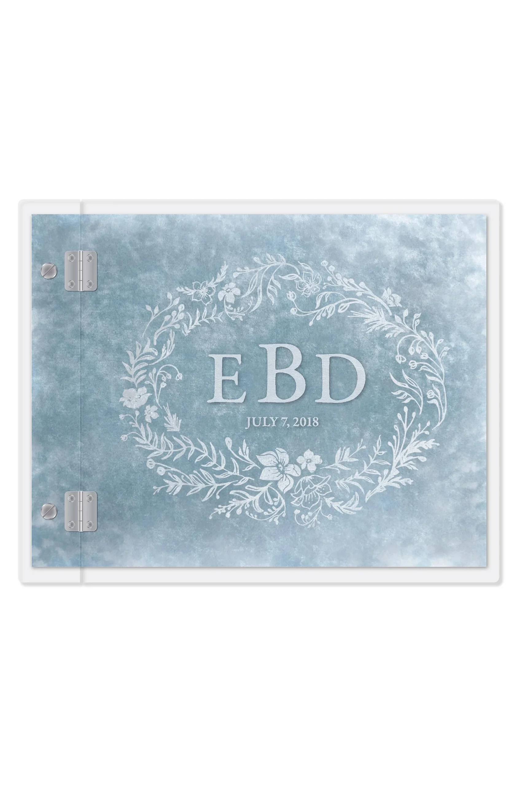 Personalized Modern Fairy Tale Etching Guest Book