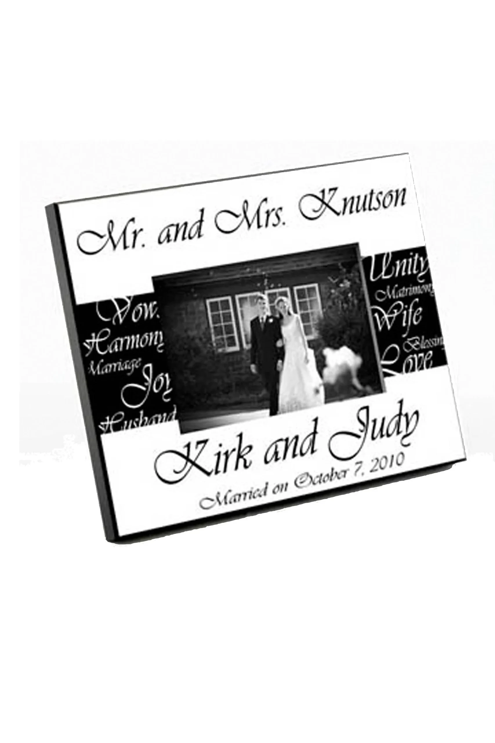 Personalized Mr. and Mrs. Wedding Frame
