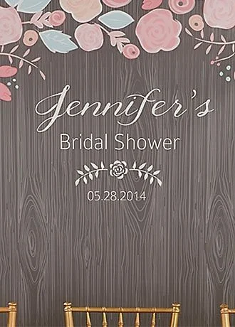 Personalized Rustic Photo Booth Backdrop