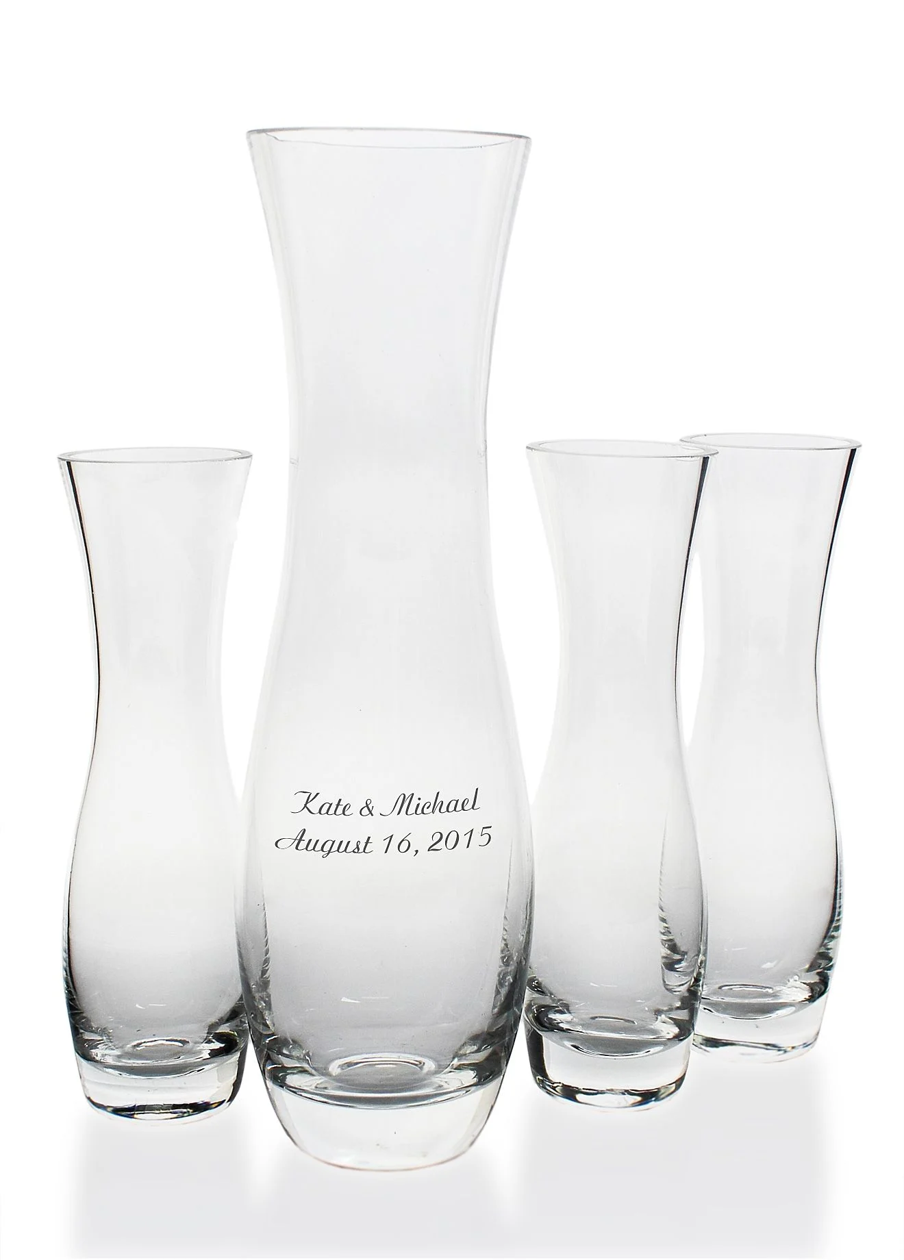 Personalized Sand Ceremony Vase Set 4 pc.