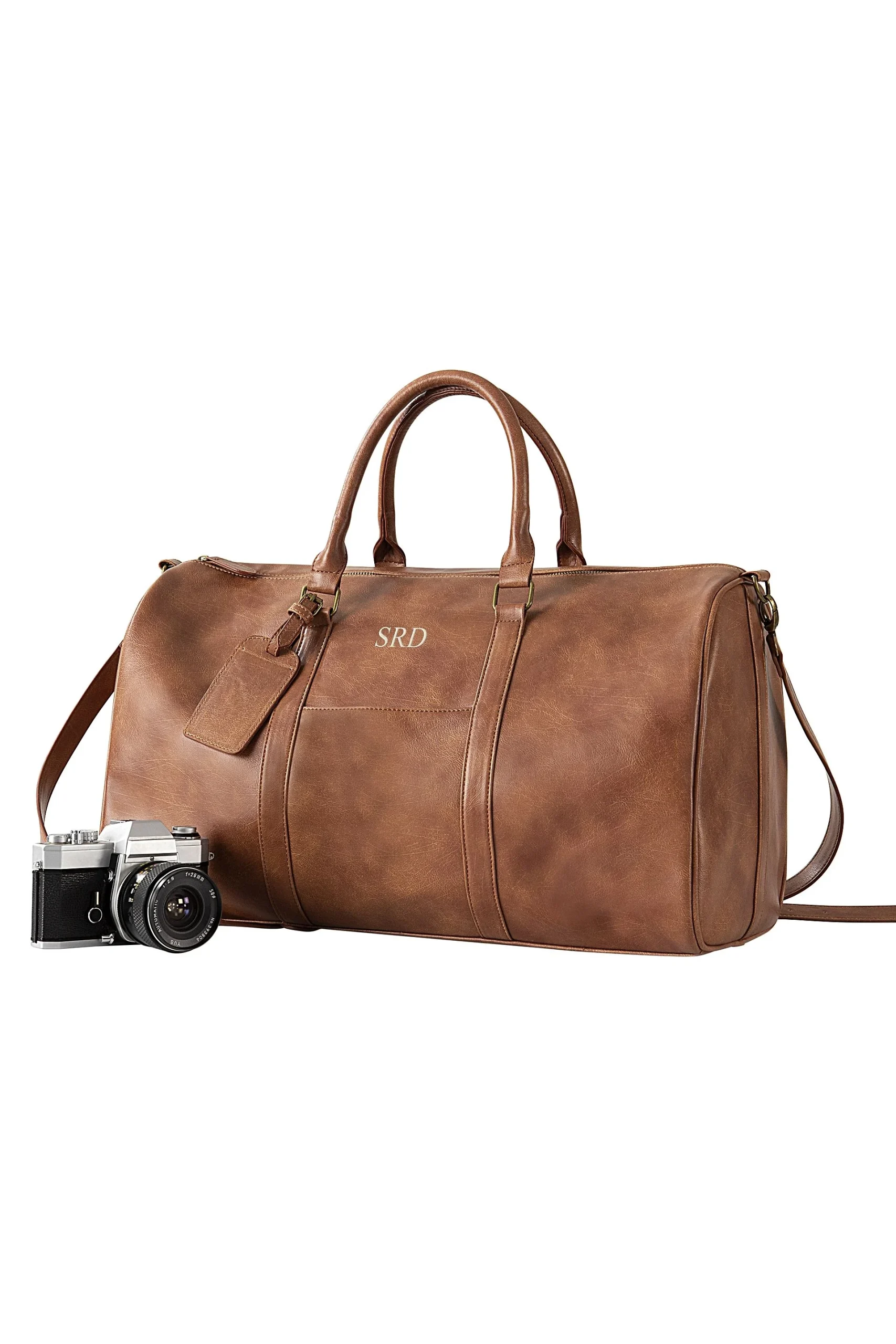 Personalized Vegan Leather Transport Duffle