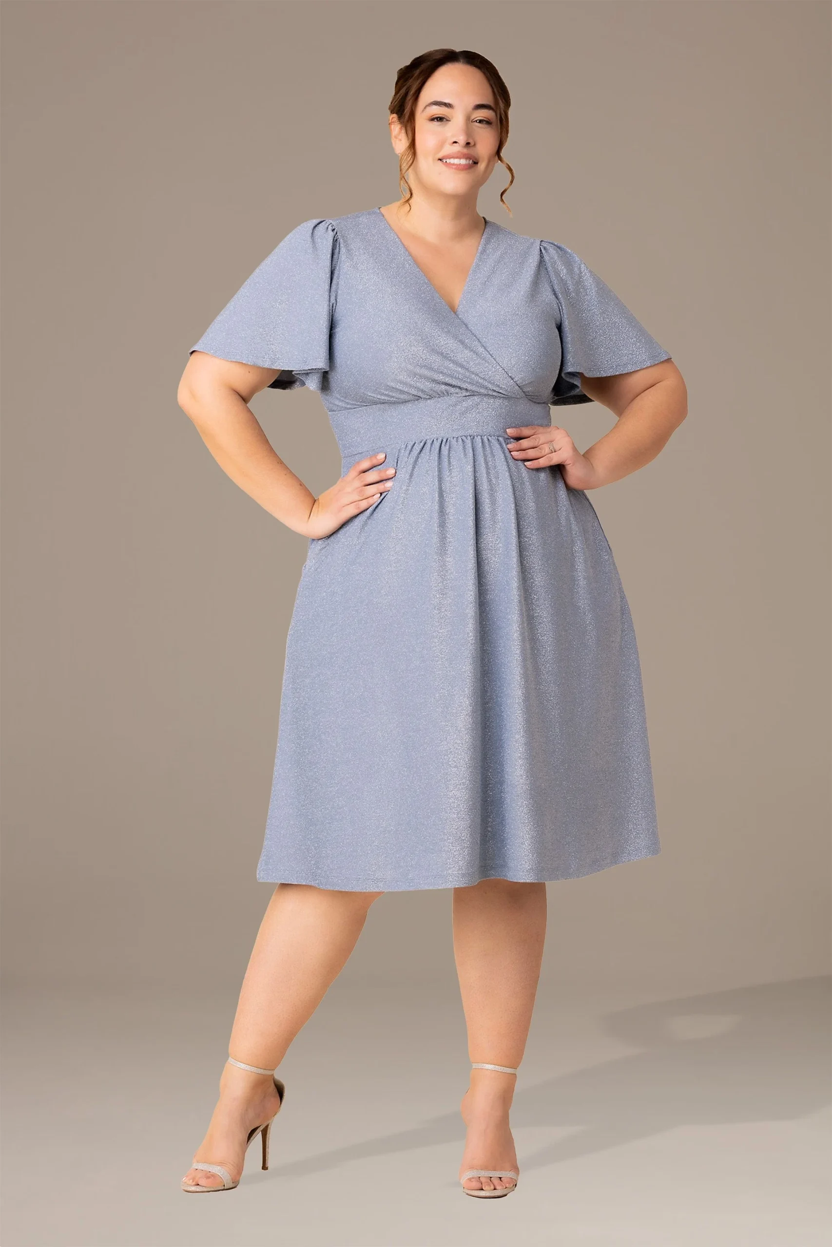 Plus Size Crystal Cove Sparkling Cocktail Dress