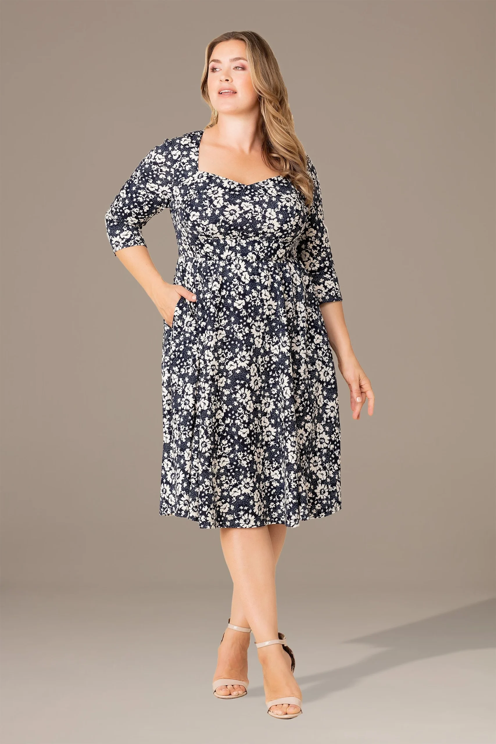Plus Size Royal Sweetheart Cocktail Dress