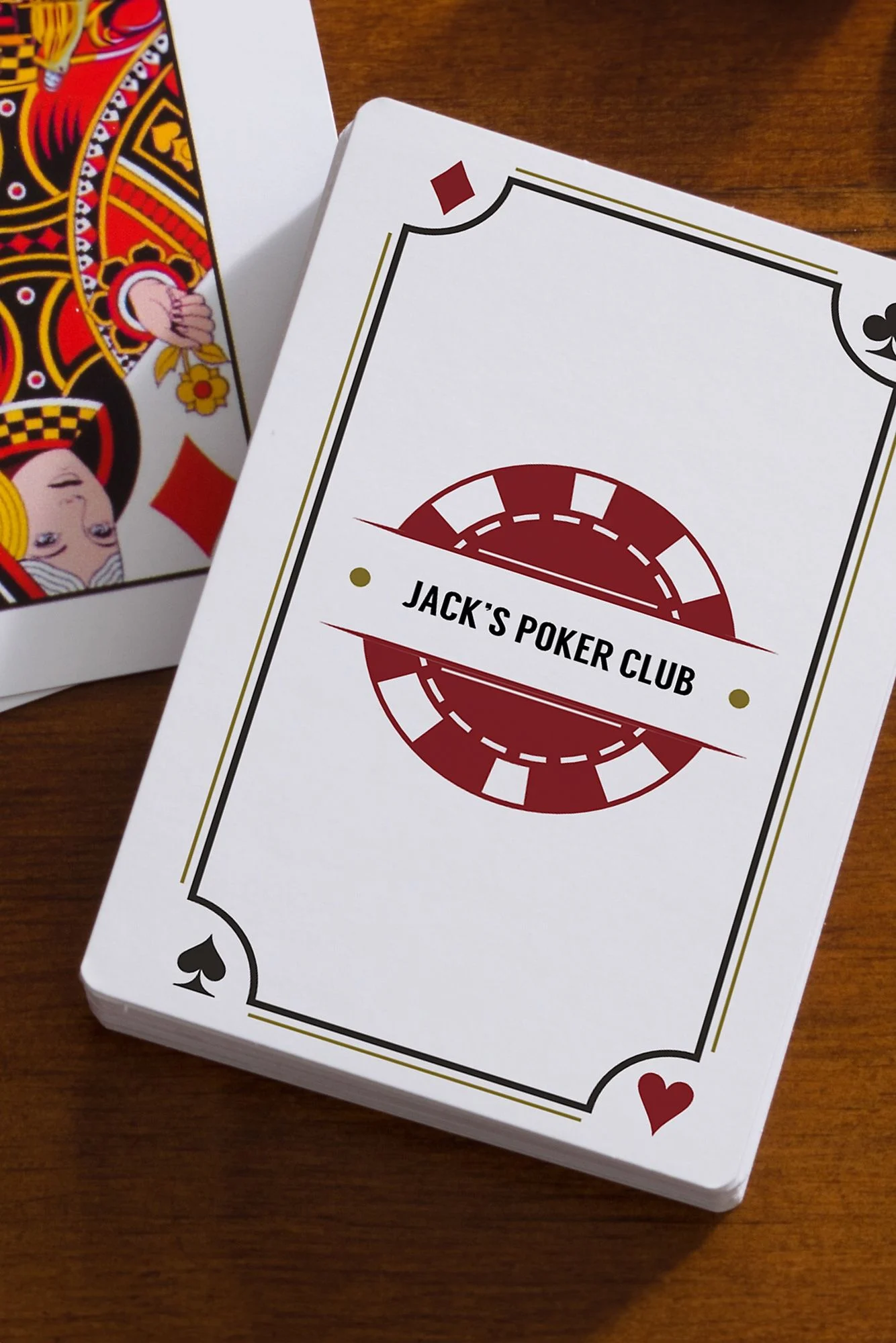 Poker Night Personalized Playing Cards