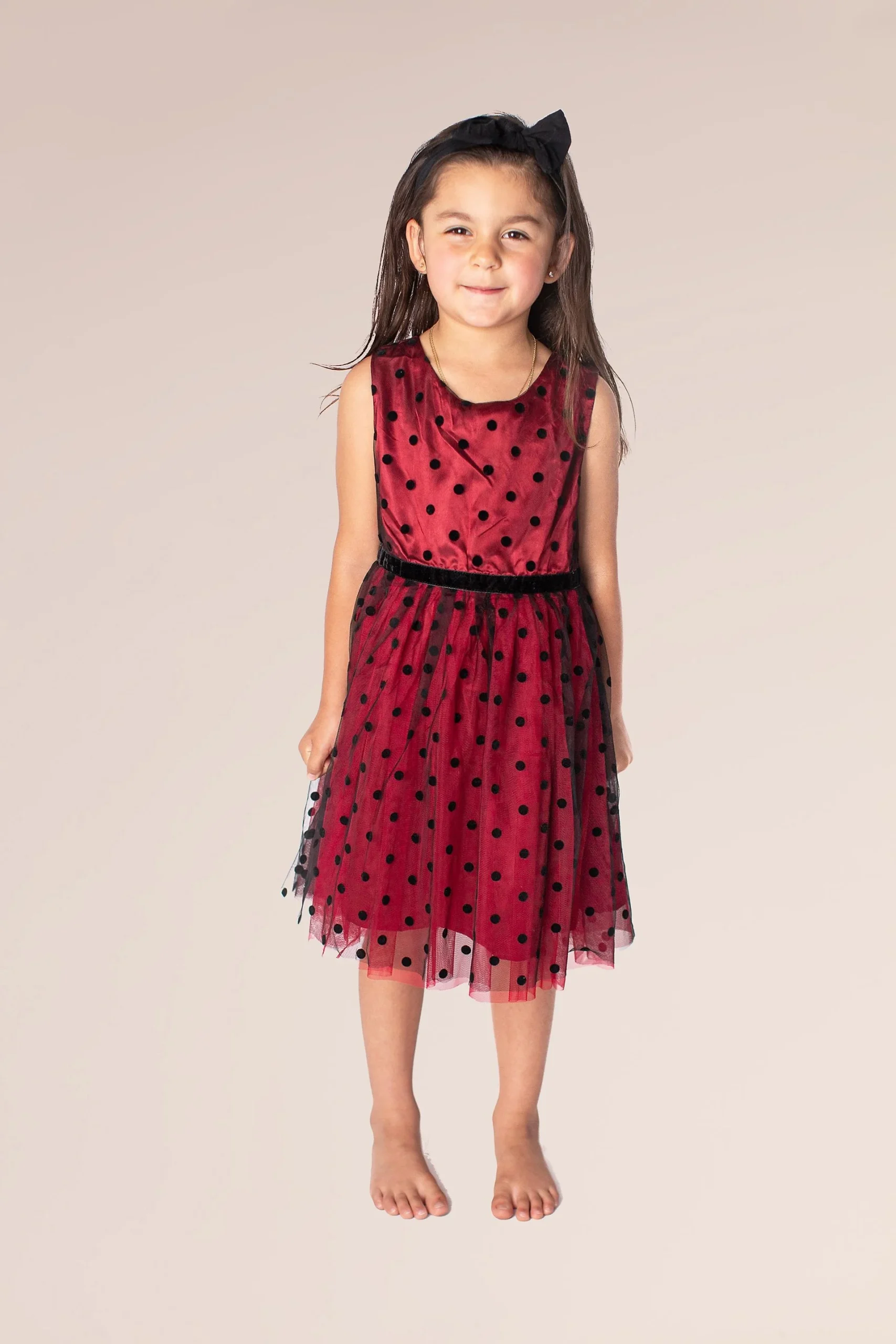 Polka Dot Tulle Girls Dress