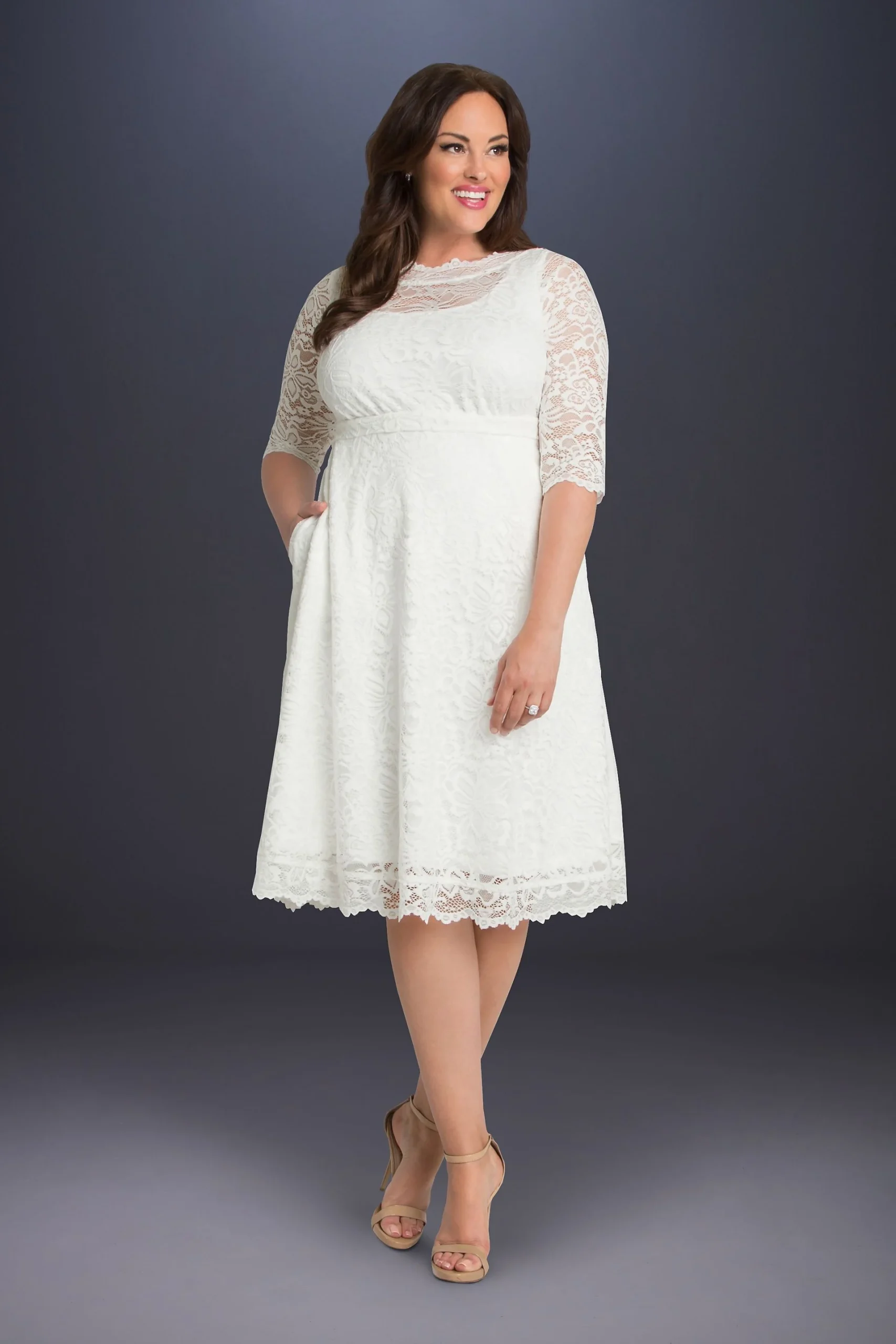 Pretty In Lace Plus Size Wedding Dress