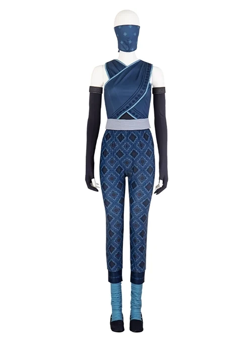 Raya And The Last Dragon Raya Childhood Clothes Halloween Cosplay Costume Blue Set