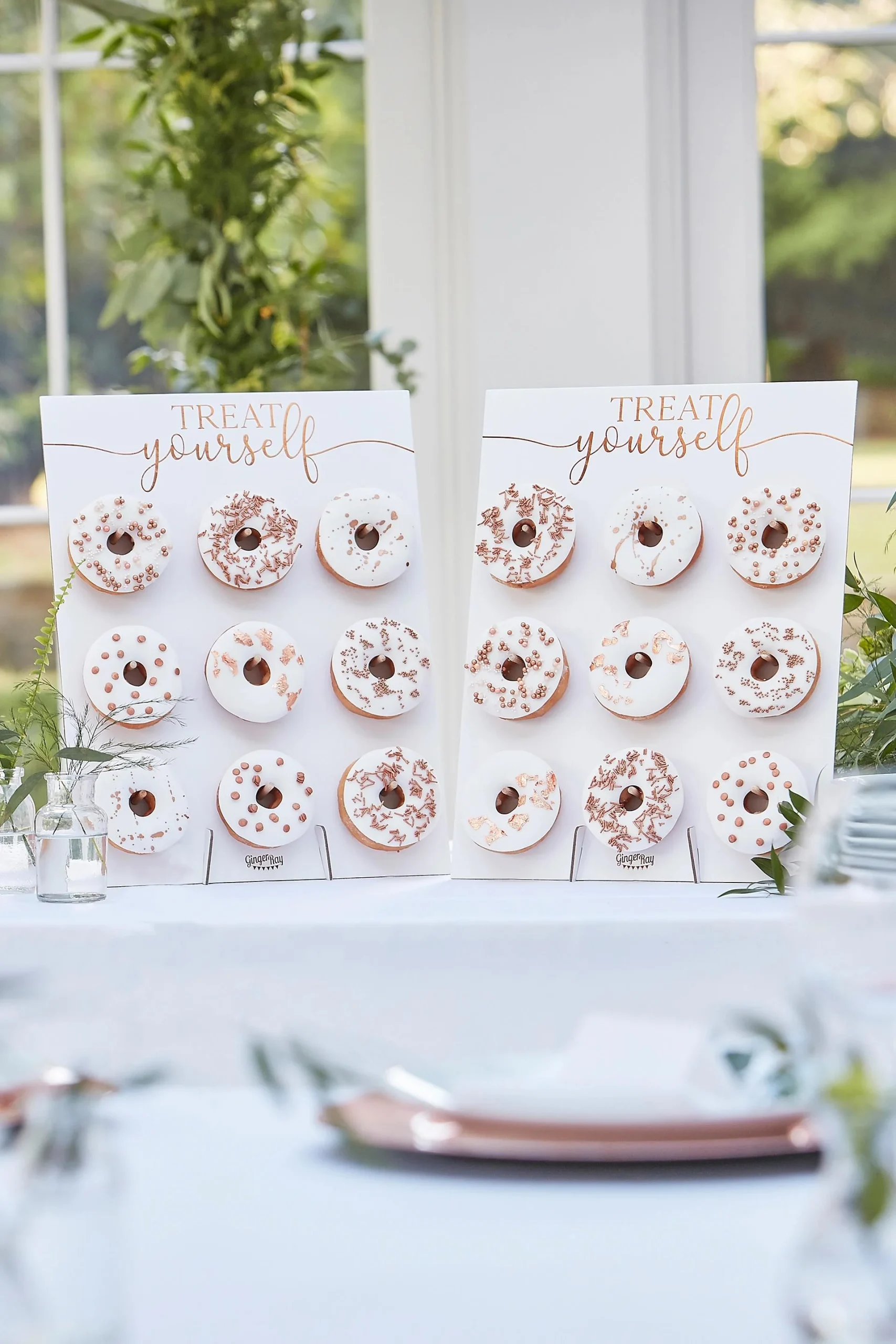Rose Gold Treat Yourself Donut Wall Set