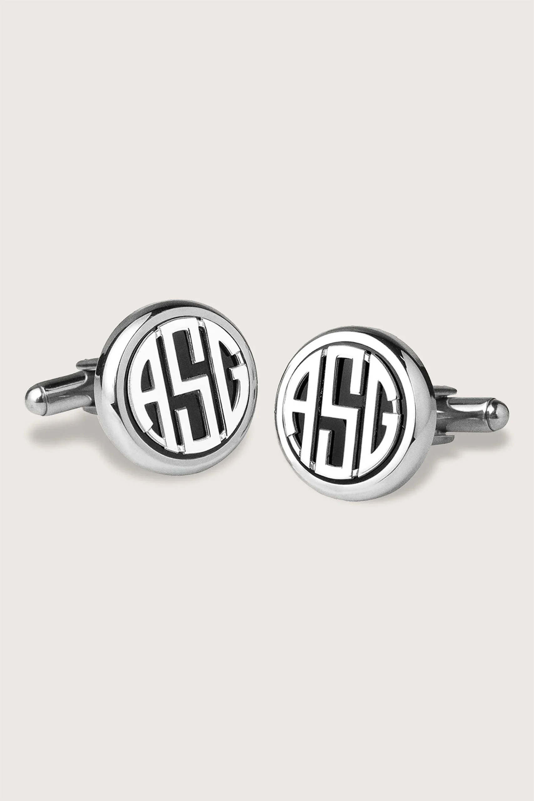 Round Steel Cufflinks