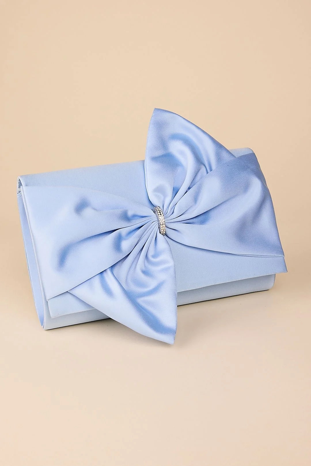 Satin Bow Clutch Handbag