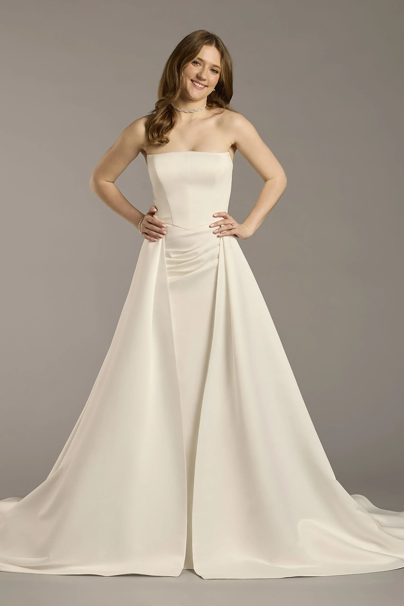 Satin Overskirt with Train