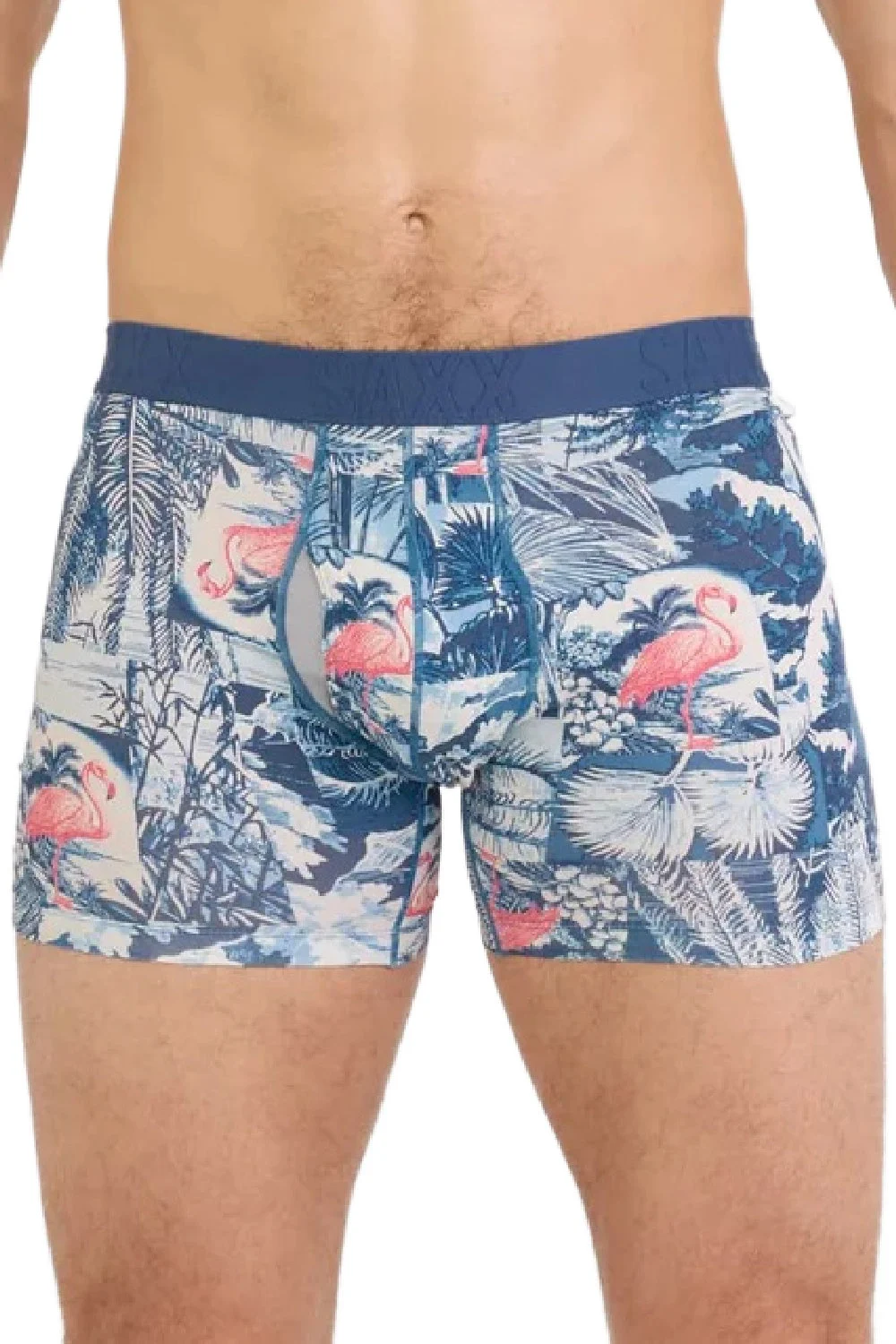 SAXX DropTemp Cooling Cotton Boxer SXBB86F-BWI (Botanique-Washed Indigo)