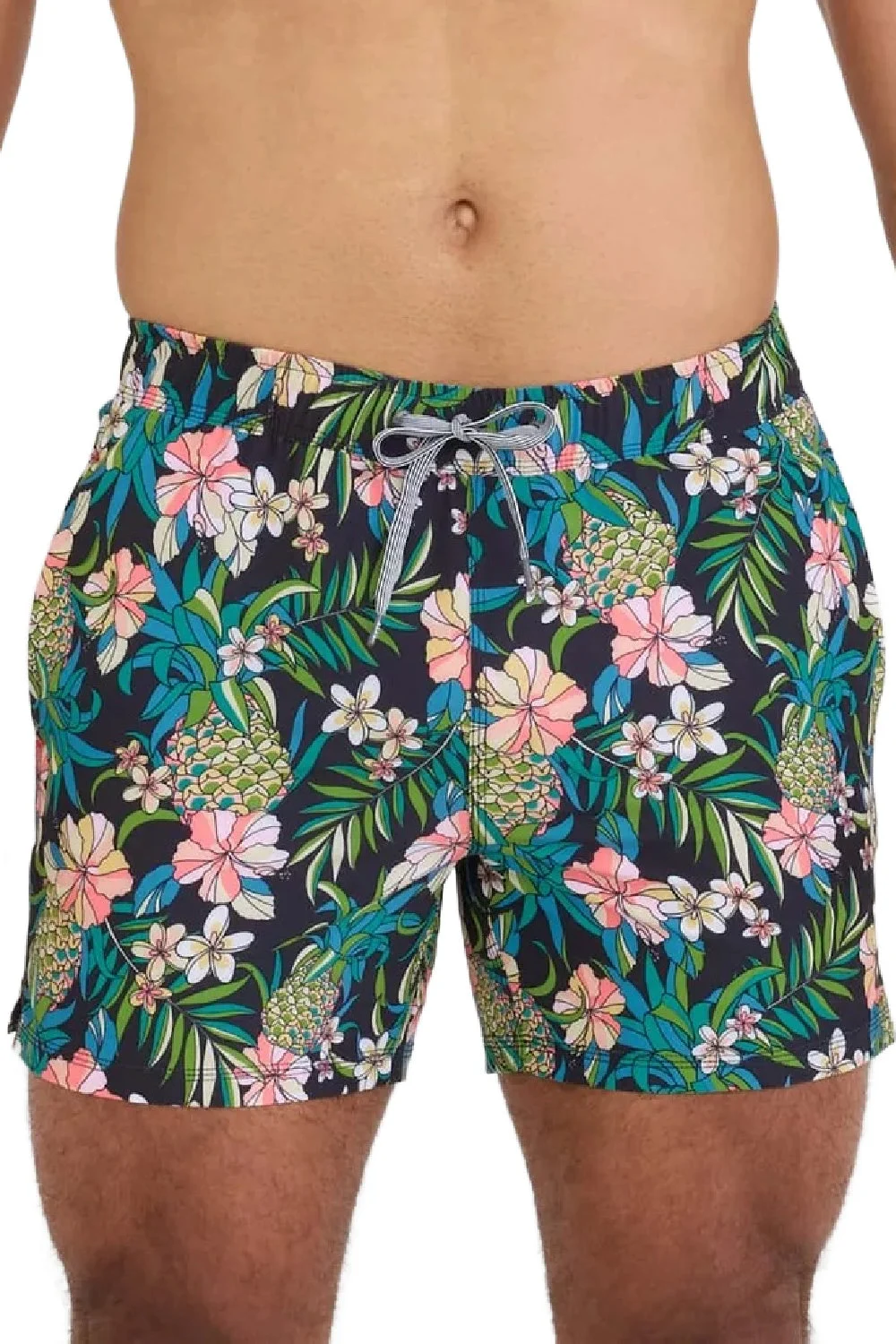 SAXX Oh Buoy 5" Swim Shorts SXSW03L-PFB (Pineapple Field-Black)