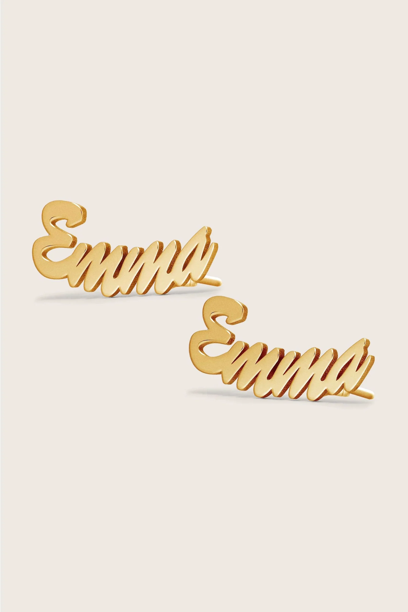 Script Name Earrings