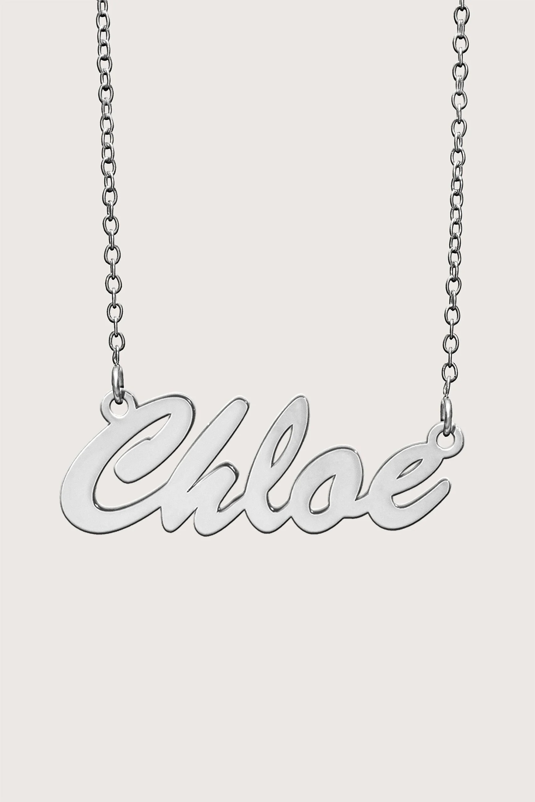 Script Name Necklace with Chain Included