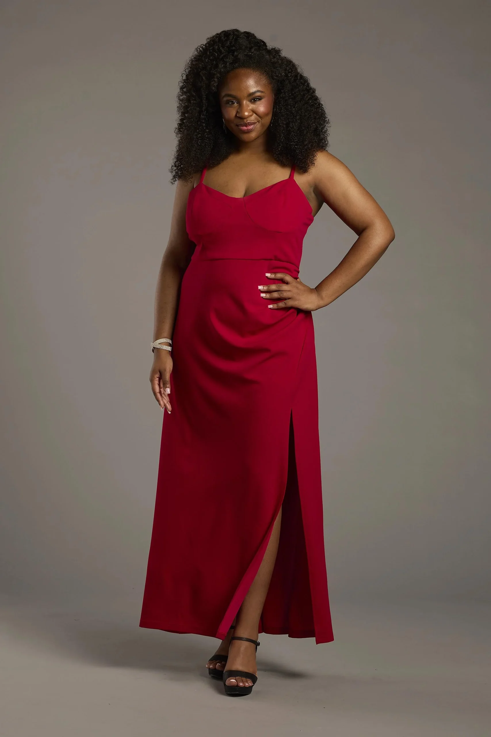 Seamed Corset Bodice Crepe Sheath Dress