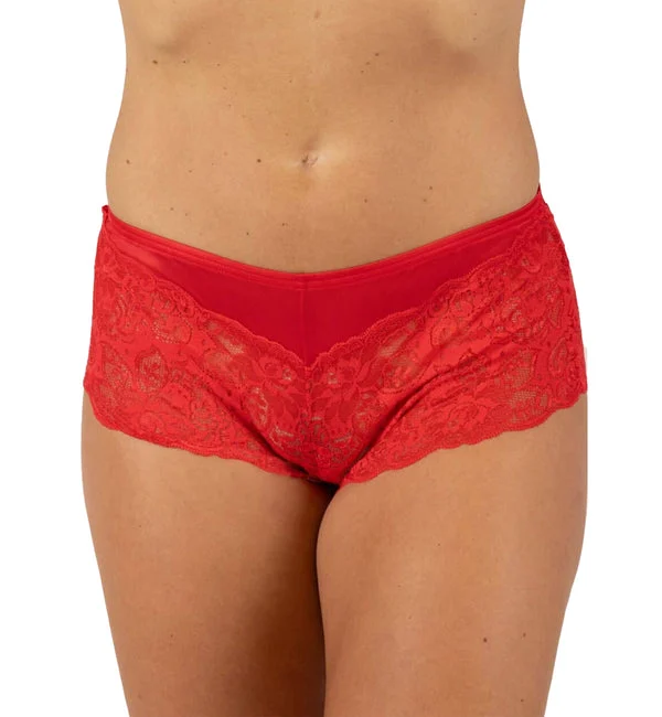 Shadowline Silhouette Lace Cheeky Panty (11737/11737X) - Red