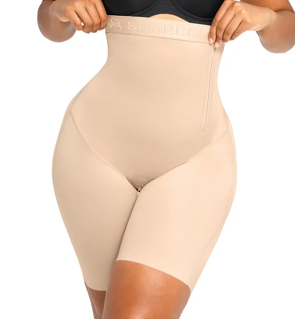 SHAPELLX BOOT-YEAH SilkSculpt High-Waisted Short (MT230442) - Beige