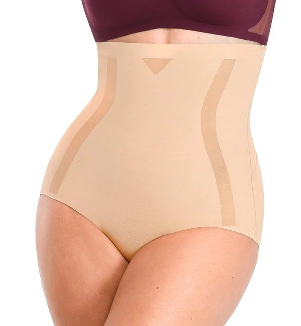 SHAPELLX INNER ARMOR Contour Comfy High-Waisted Smoothing Brief (MT250033) - Beige
