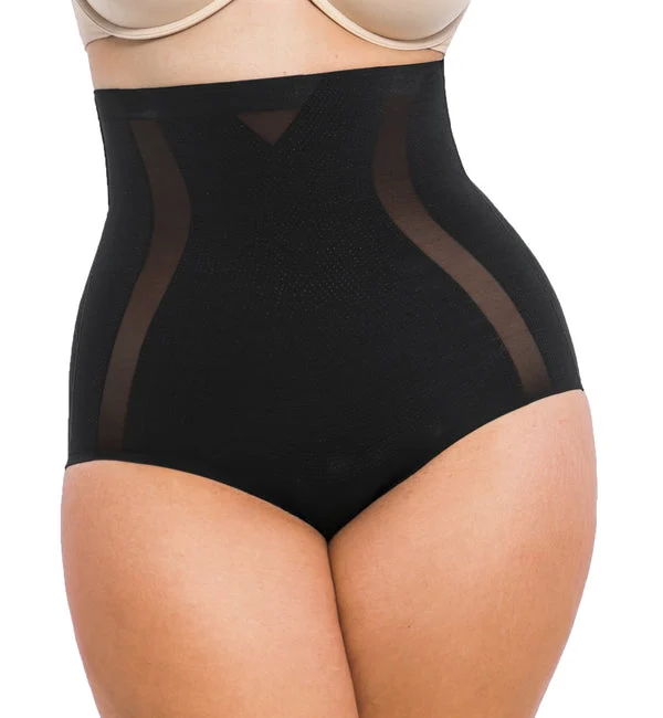 SHAPELLX INNER ARMOR Contour Comfy High-Waisted Smoothing Brief (MT250033) - Black