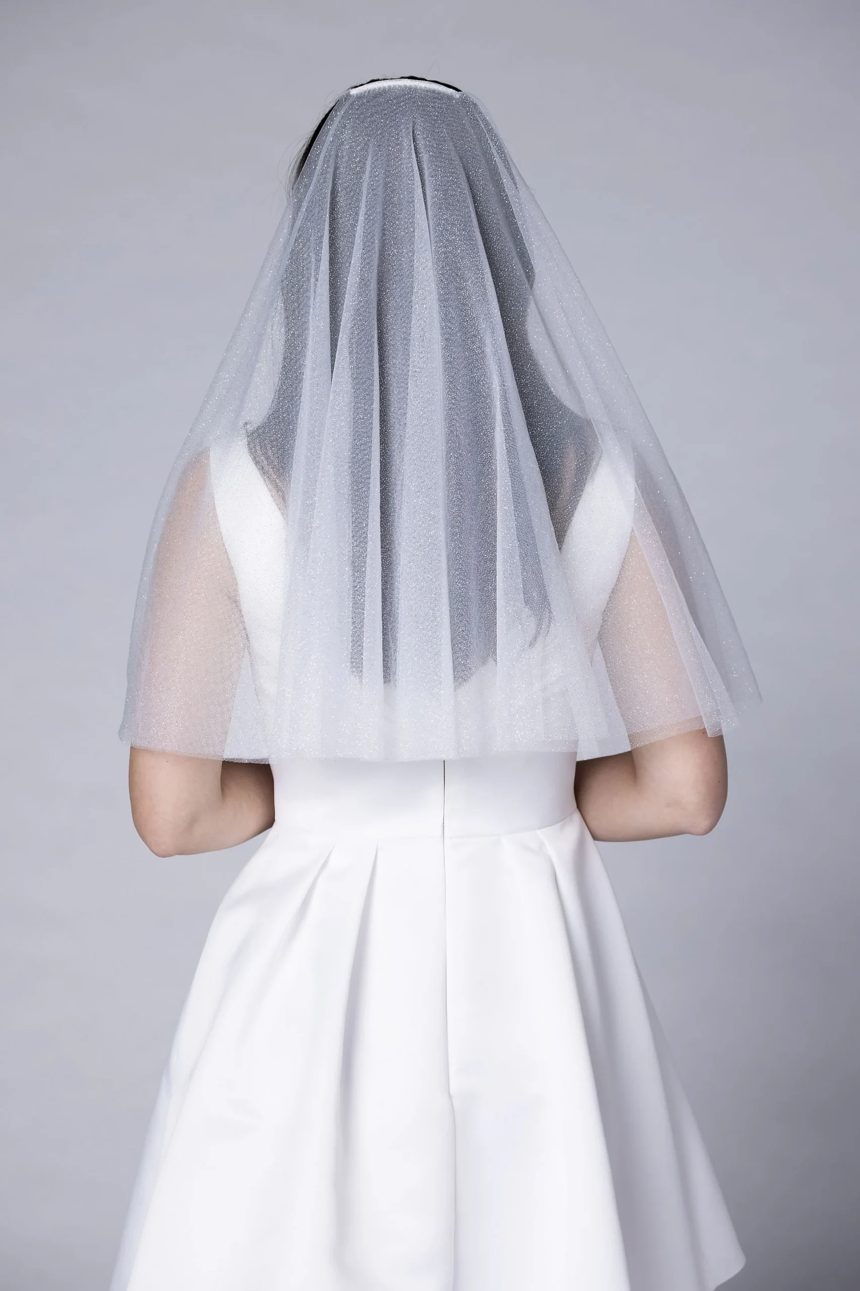 Short Glitter Veil