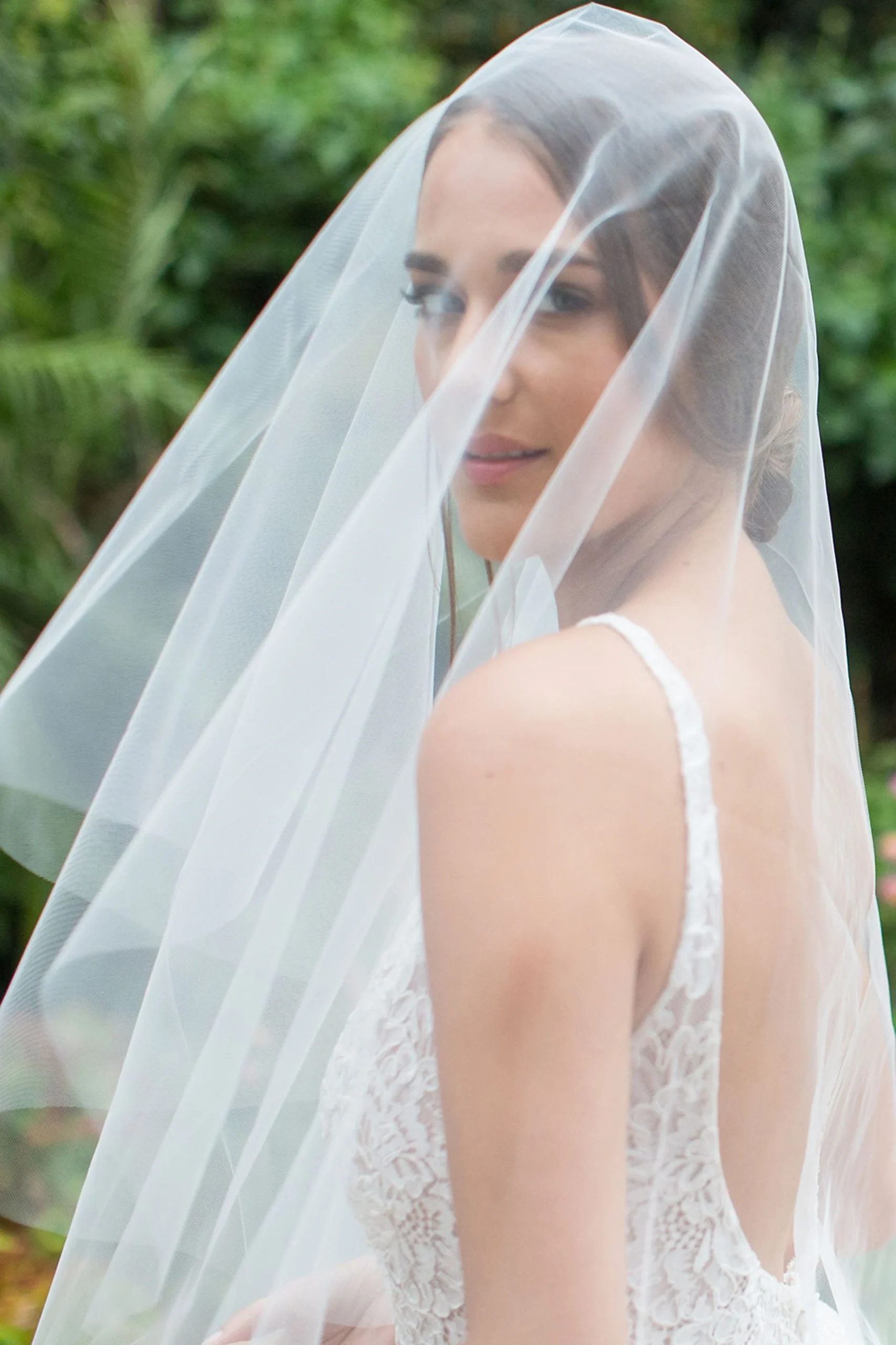 Silk Tulle Circle-Cut Drop Veil