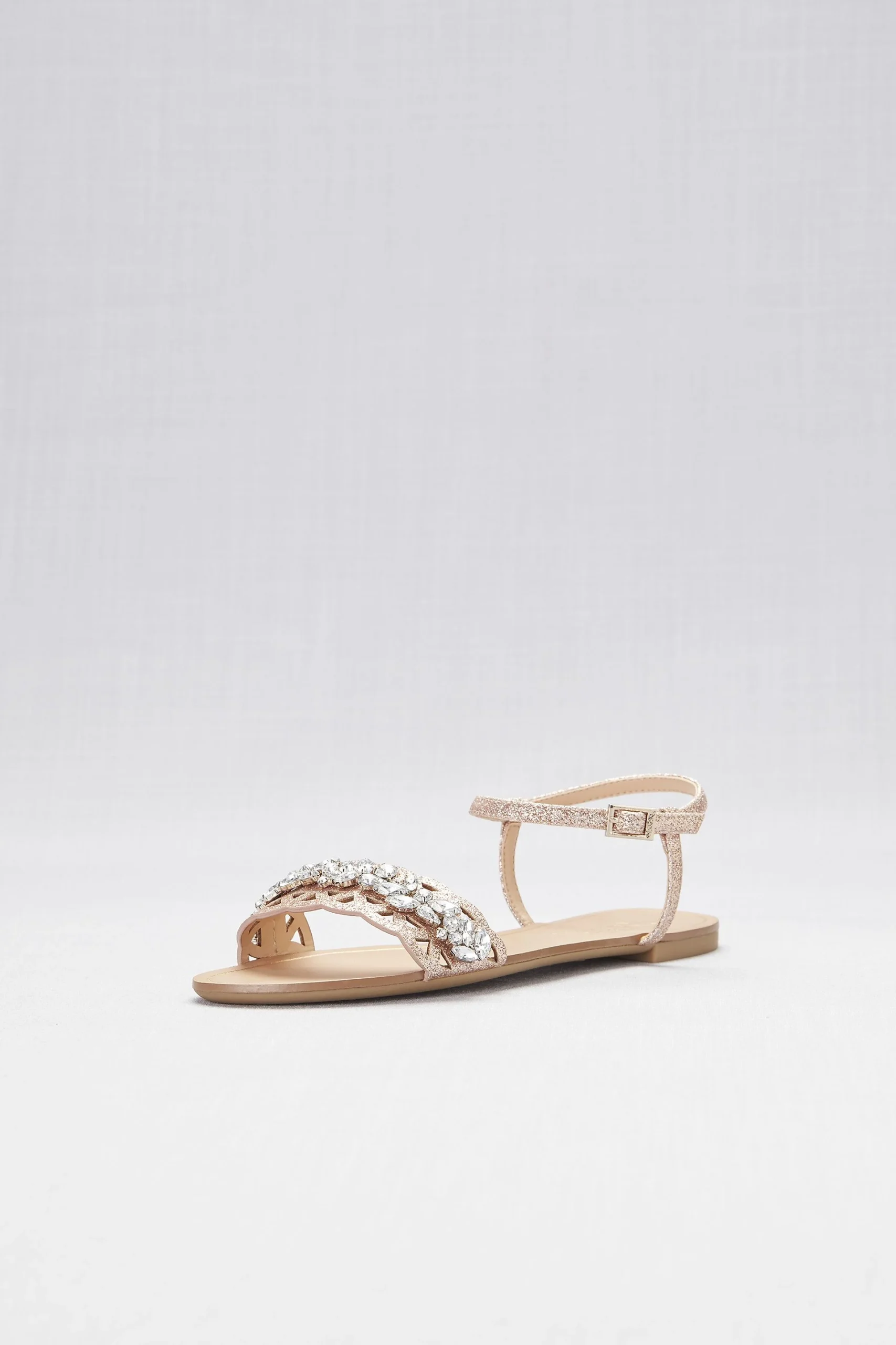 Single-Strap Cut-Out Flat Sandals