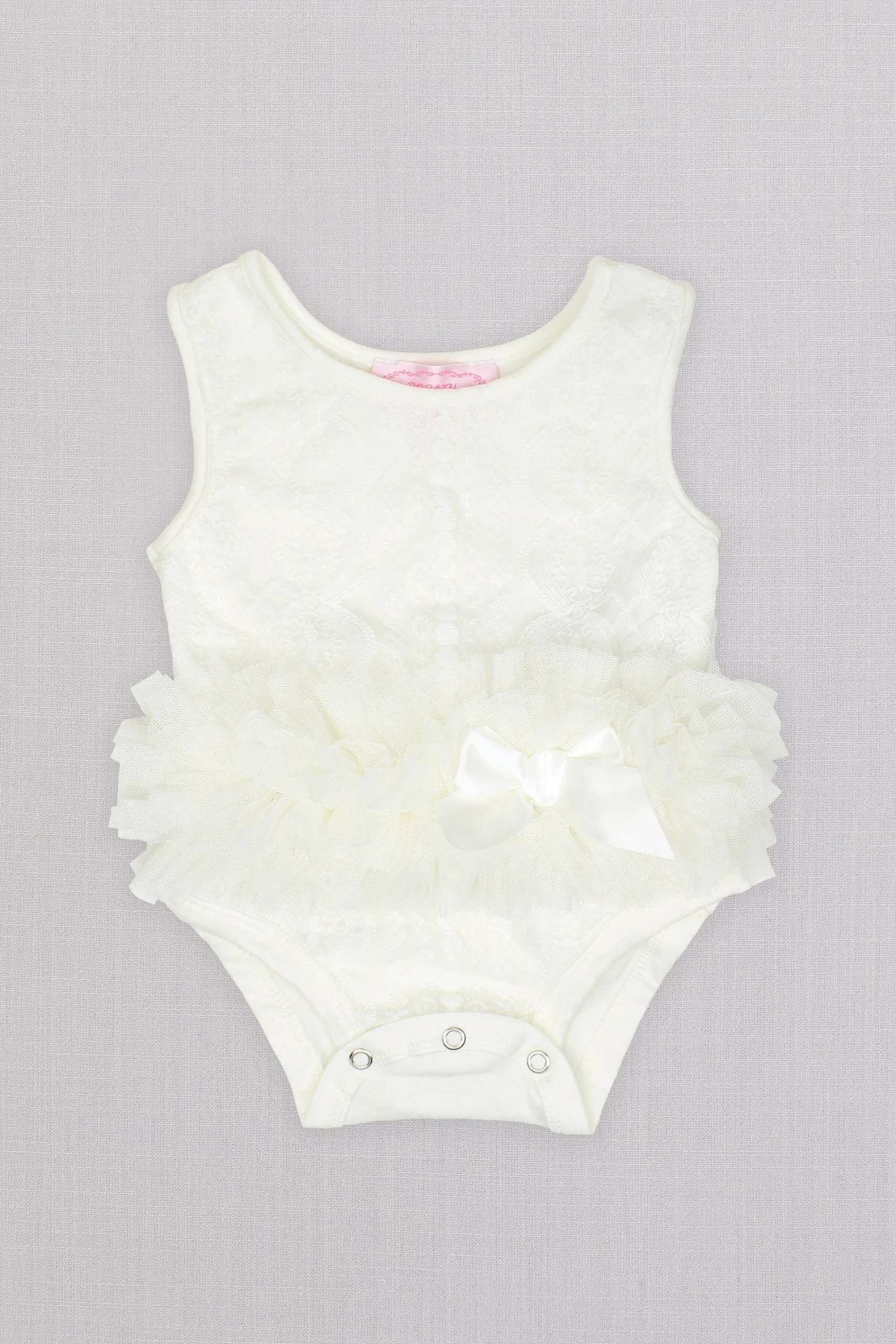 Sleeveless Infant Flower Girl Bodysuit with Tutu
