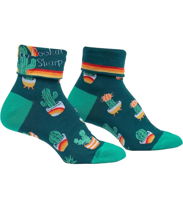 SOCK it to me 2-Way Turn Cuff Crew Socks (SITMCUFF) - Lookin' Sharp