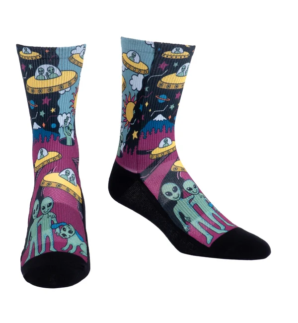 SOCK it to me Athletic Printed Performance Crew Socks (SITMAPC) - No Bad Trips