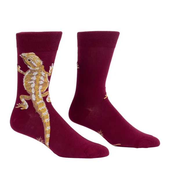 SOCK it to me Men's Crew Socks (SITMMCS) - Bearded Dragon