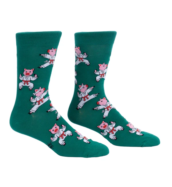 SOCK it to me Men's Crew Socks (SITMMCS) - Pork Chop
