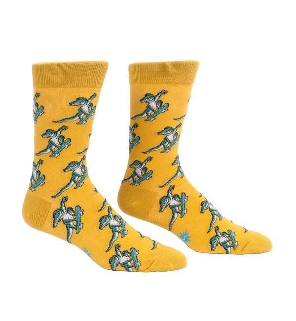 SOCK it to me Men's Crew Socks (SITMMCS) - Skateboarding Gator