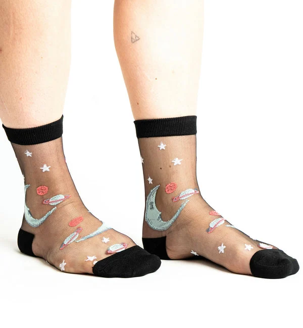 SOCK it to me Sheer Crew Socks (SITMSCS) - Once In a Blue Moon