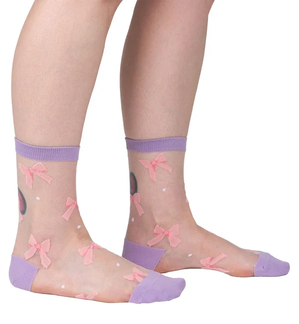 SOCK it to me Sheer Crew Socks (SITMSCS) - Wrapped In A Bow