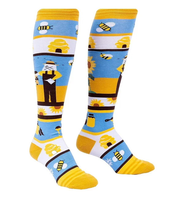 SOCK it to me Unisex Knee High Socks (SITMKHS) - Honey, You're a Keeper