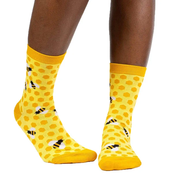 SOCK it to me Women's Crew Socks (SITMWCS) - Bee's Knees