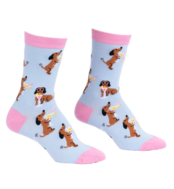 SOCK it to me Women's Crew Socks (SITMWCS) - Cocktail Weenies