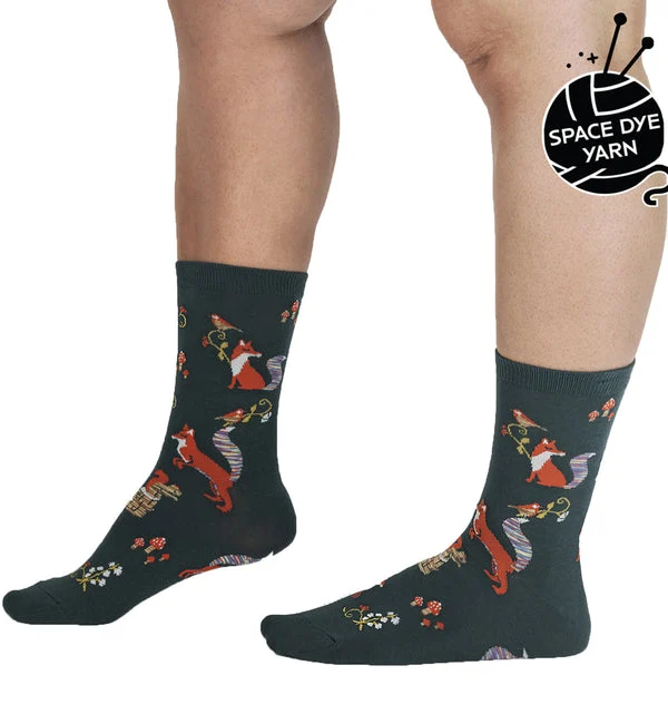SOCK it to me Women's Crew Socks (SITMWCS) - Foxy, I Think I Love You!