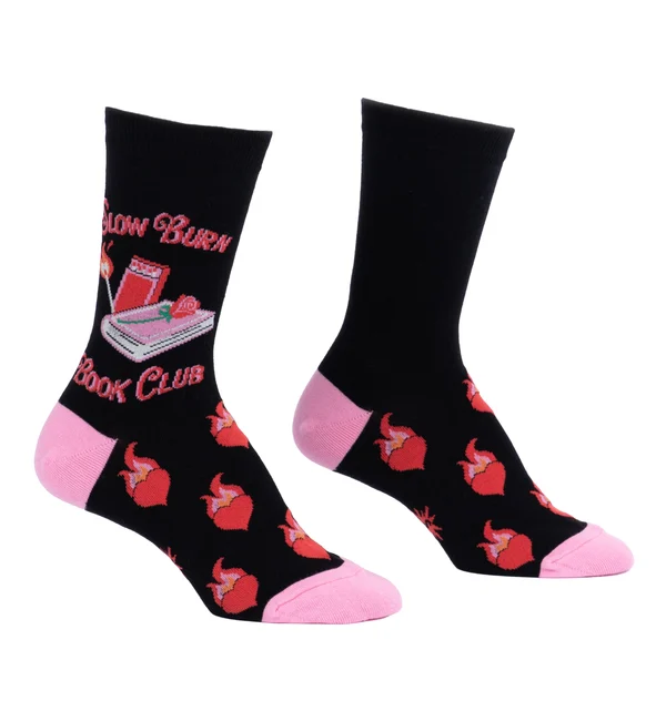 SOCK it to me Women's Crew Socks (SITMWCS) - Slow Burn