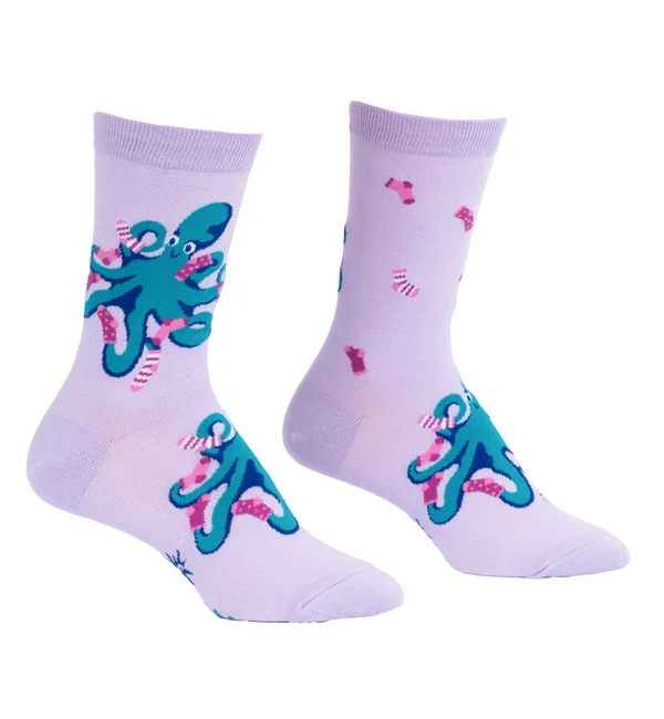 SOCK it to me Women's Crew Socks (SITMWCS) - Socktopus