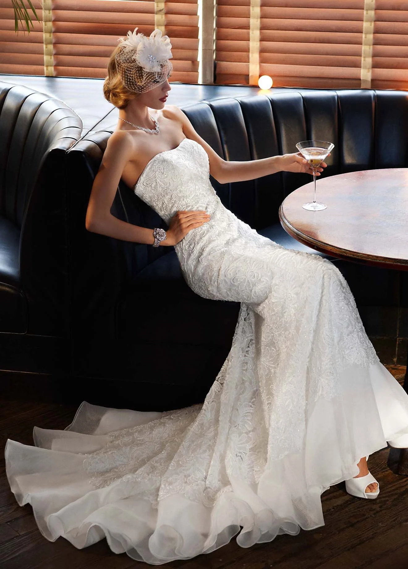 Soutache Detailed Plus Size Wedding Dress
