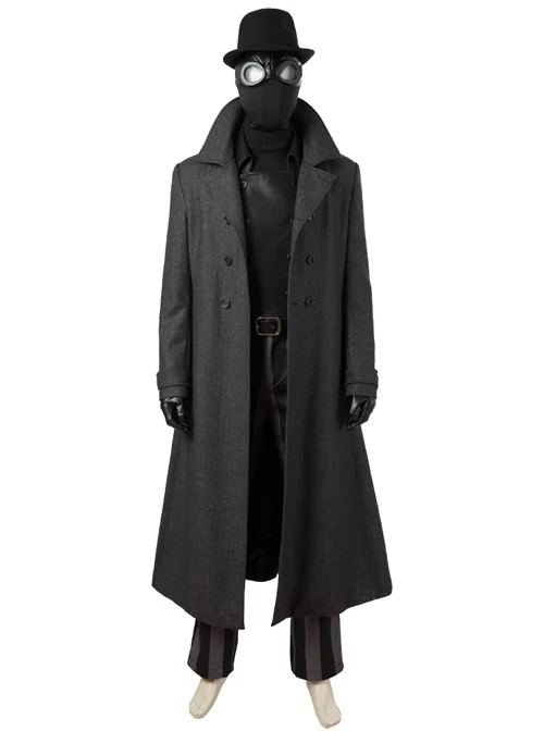 Spider-Man Into The Spider-Verse Spider-Man Noir Peter Parker Halloween Cosplay Costume Set