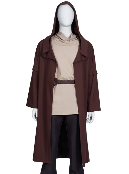 Star Wars Derivative Drama Obi-Wan Kenobi Halloween Cosplay Costume Brown Outerwear