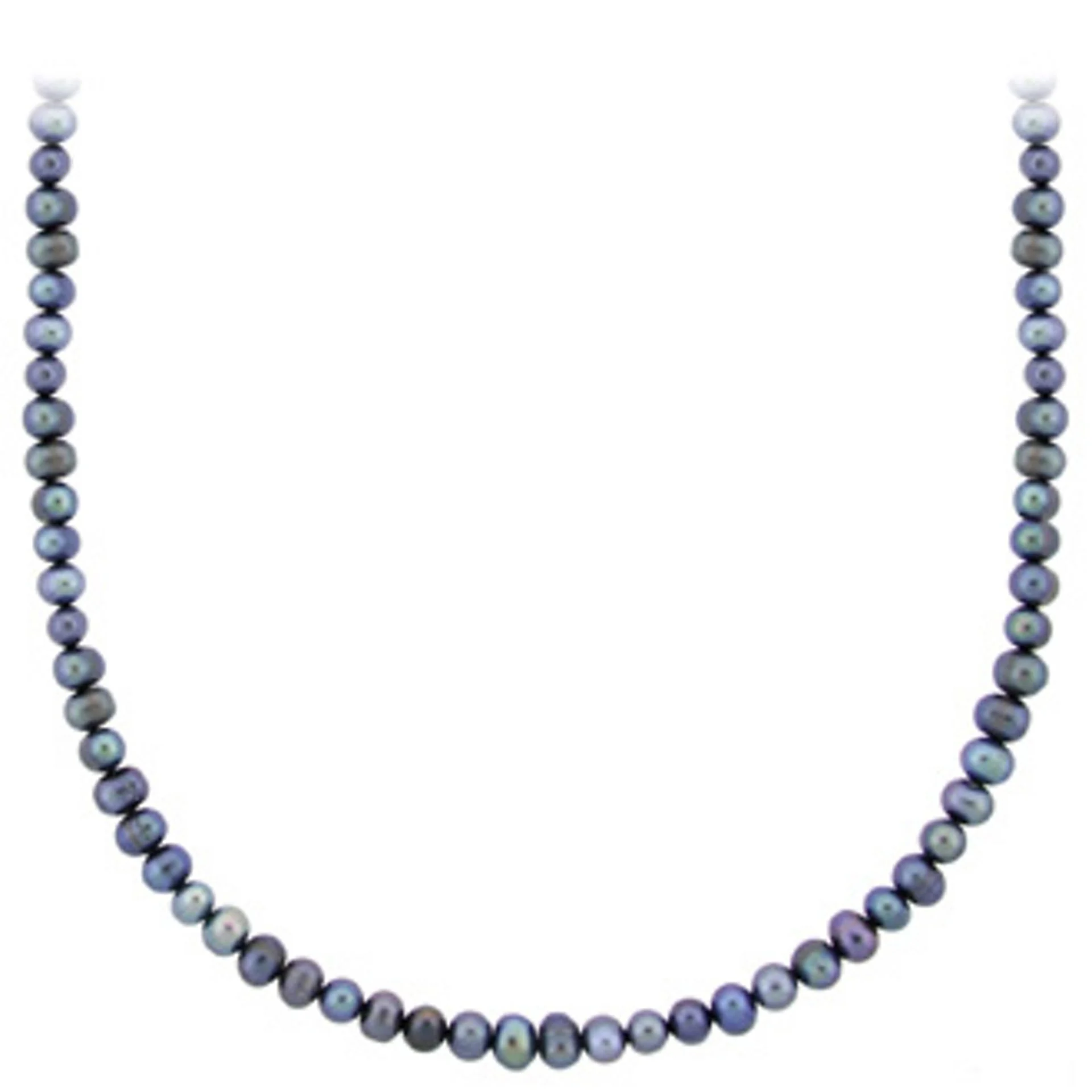 Sterling Silver Baroque Freshwater Pearl Necklace