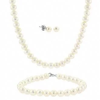 Sterling Silver Freshwater Pearl Set