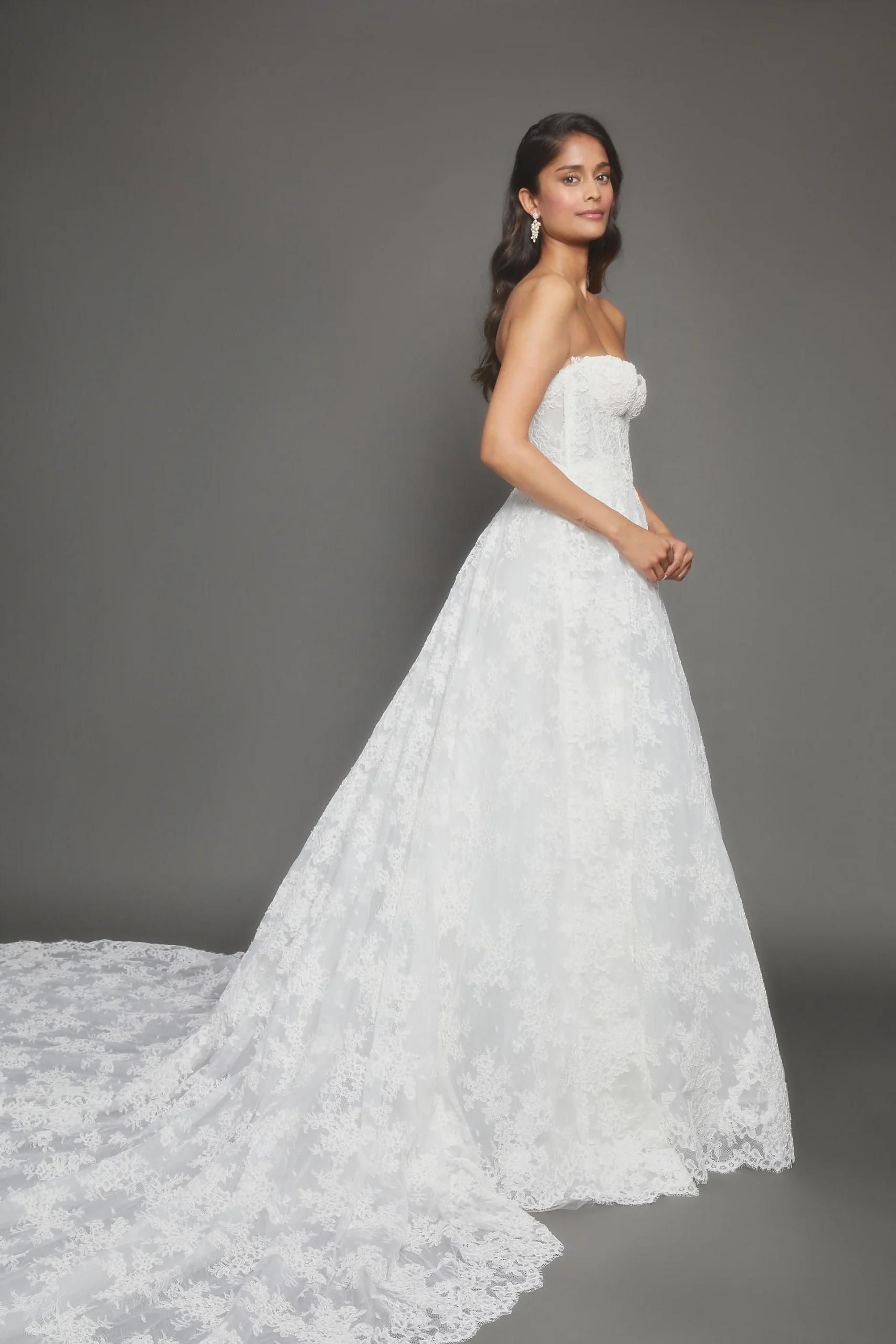 Strapless Corset Ball Gown Wedding Dress